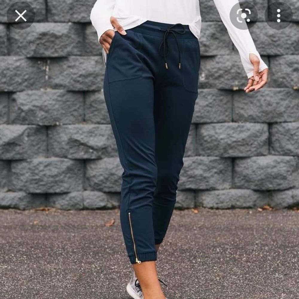 ZYIA Everywhere Zipper Jogger Medium Navy